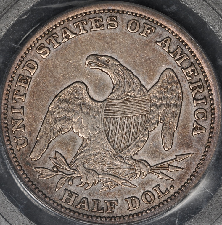 1839 O PCGS/CAC XF45 CAPPED BUST HALF DOLLAR GREAT COLOR  